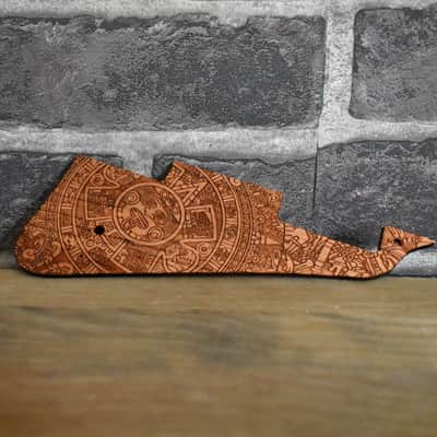 Handcrafted Cherrywood Pickguard for Gibson Les Paul Studio & Historic '59 – Laser-Engraved Custom Design image 1