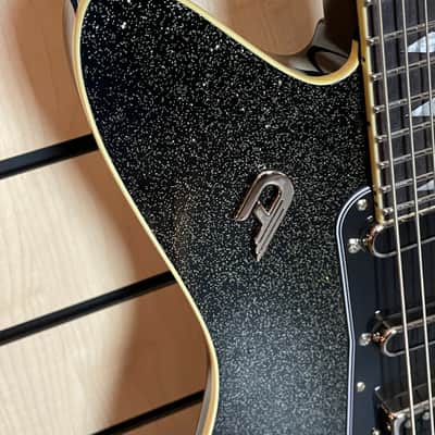 Duesenberg Paloma D6 Baritone Black Sparkle Electric Guitar Gigbag image 6