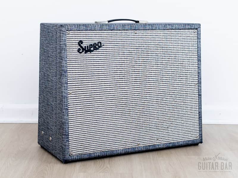 1965 Supro Thunderbolt S6420 Vintage 1x15 Tube Amp, Near-Mint w/ Jensen C15PS & USA Tube Set image 1
