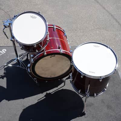 Tama/Japan Star Series 3pc Pure Bubinga Shell Pack - Dark Red Cordia Lacquer | 13", 16", 22" image 11