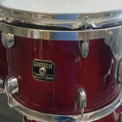 Gretsch Catalina Maple 6pc Drum Set - Dark Cherry Red Gloss image 4