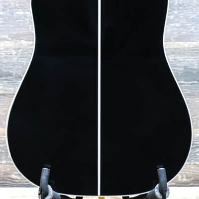 Takamine GD34CE-BLK Gloss Black Dreadnought Cutaway Acoustic Electric Guitar w/Bag image 4