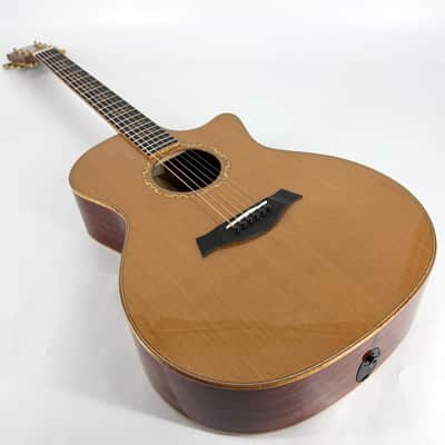 2017 Taylor Custom Grand Auditorium - Dark Cedar + Cocobolo image 10