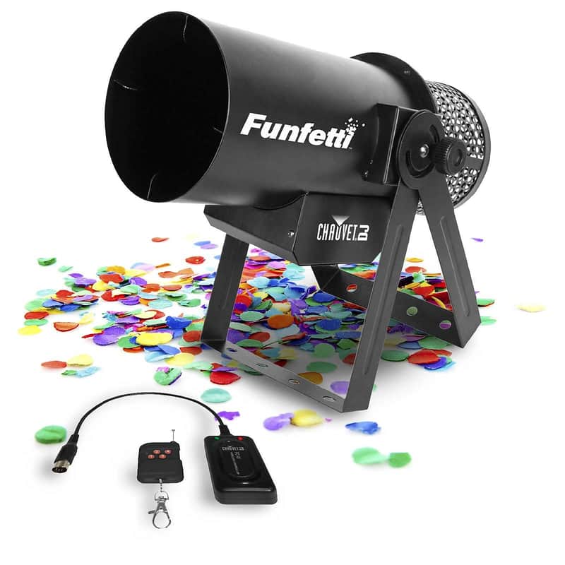 Chauvet Funfetti Shot Confetti Launcher Cannon w/ Remote image 1