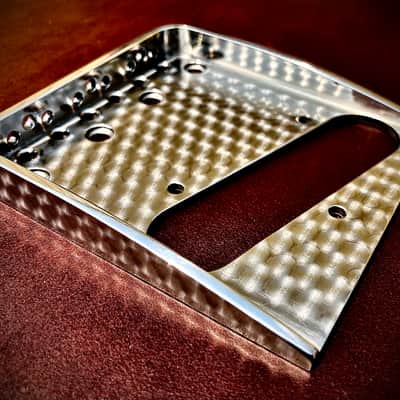Van Dyke-Harms Hybrid Telecaster Bridge, Engine Turned 2023 - Engine Turned image 1