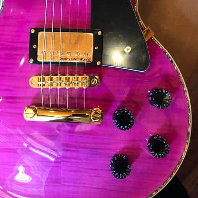 Wolf WLP 750T Electric Guitar - Trans Purple w/Hard Case image 9