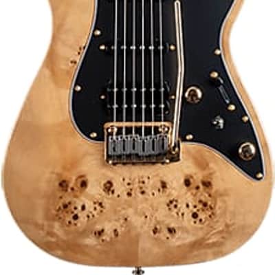 Michael Kelly MK60CNBPRH Custom Collection 1960s Burl Ultra Maple Neck 6-String Electric Guitar image 4