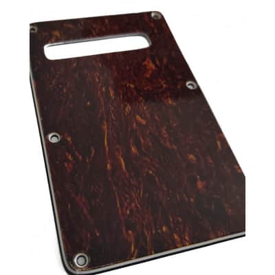 Modern Stratocaster Tremolo back plate Tortoise 3 ply image 2