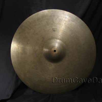 22" VINTAGE 1970s ZILDJIAN LIGHT RIDE CYMBAL, HOLLOW LOGO, BENDALE THIN, 2580 grams image 1