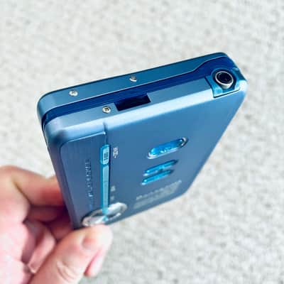 [RARE FULL SET] Panasonic SX56 Walkman Cassette Player, NEAR MINT BLUE ! Working ! image 8