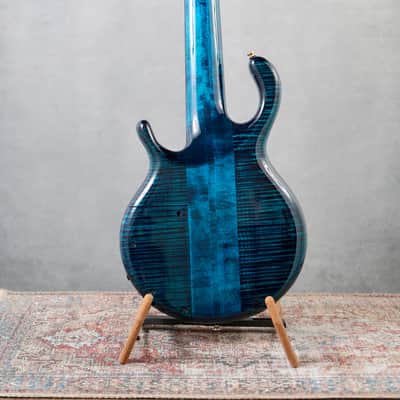 Pedulla 40th Anniversary Mark Egan Signature Buzz Fretless 2015 - Trans Blue image 8