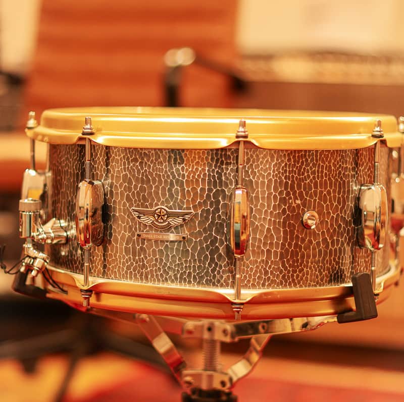 Tama Star Reserve 6.5x14" Hand Hammered Aluminum Snare Drum 2021 - Present - Hammered Aluminum image 1