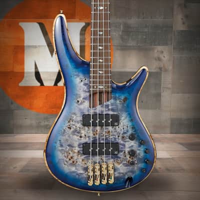 Ibanez SR Premium 4 String Electric Bass w/Bag - Cerulean Blue Burst (SR2600CBB) image 1