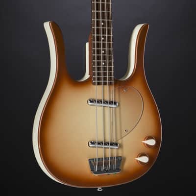 Danelectro 58 Longhorn Bass Copper Burst - 4-String Electric Bass image 6