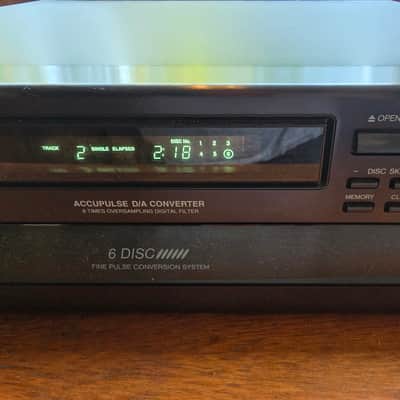 Onkyo DX-C330 6 disc CD player March 1996 - Black image 3