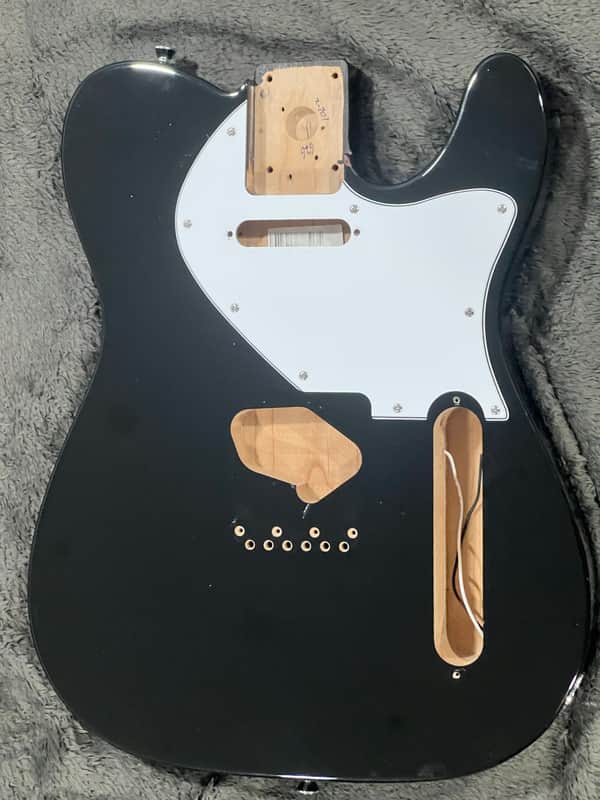 Fender Telecaster SS Alder Body with Warmoth pickguard - Black image 1