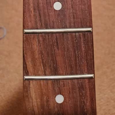 Flamed roasted satin 4 string bass neck image 7
