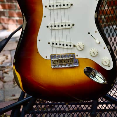 Fender Custom Shop LTD Fat '50s Stratocaster Relic 2022 - Wide Fade 2-Tone Chocolate Sunburst image 7