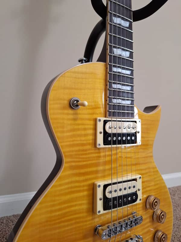 ESP LTD EC-256 FM Lemon Drop / Duncan Slash 2.0 Pickups Upgraded image 1