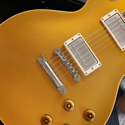 2000 Gibson Custom Shop R7 Les Paul Standard Tom Murphy Aged Electric Guitar Antique Gold + OHSC image 4