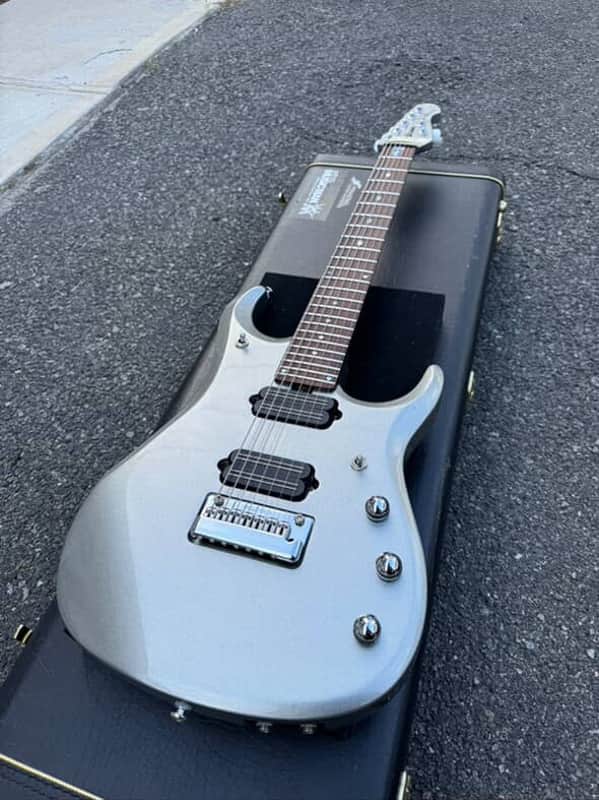 Ernie Ball Music Man John Petrucci Signature JP13-7 2013 - 2017 - Platinum Silver image 1
