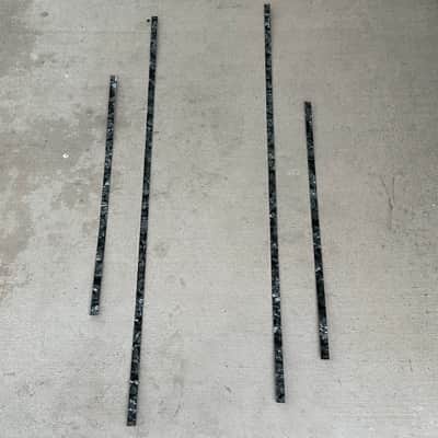 Rogers Bass Drum Hoop Inlay 1960 Black Diamond Pearl image 3