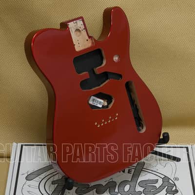 099-7500-709 Fender Deluxe Series Telecaster® SSH Alder Body Modern Bridge Mount, Candy Apple Red image 2