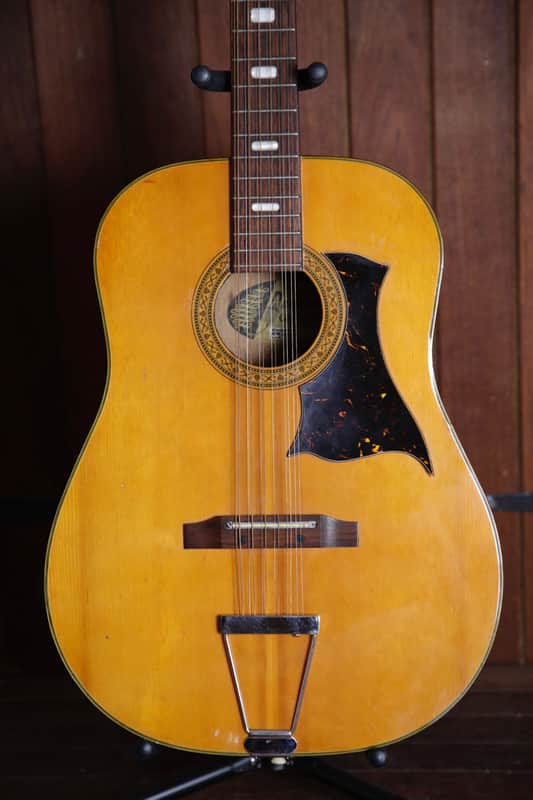 Audition Vintage 12-String Acoustic Guitar Made In Japan Circa