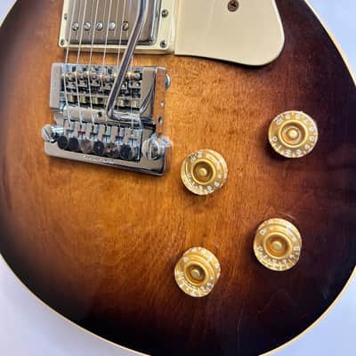 CLEAN! 1983 Gibson Les Paul Standard w/Factory Kahler Tremolo & Original Chainsaw Case - Tobacco Burst image 4