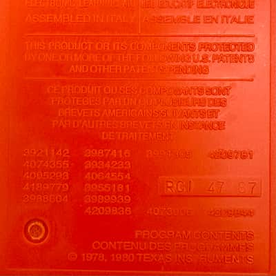 Texas Instruments La Dictée Magique (French version of Speak & Spell) 1981 image 10