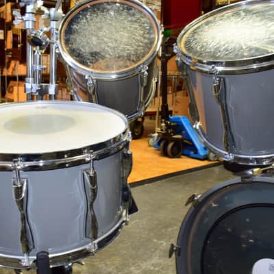 Yamaha Recording Custom 7-Piece Drum Kit, Silver w/ Hardware image 10