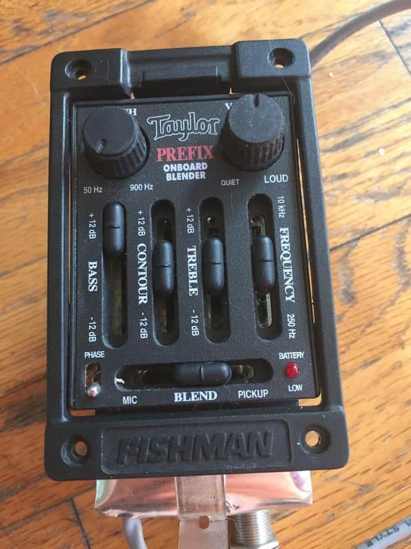 Fishman Prefix ONBOARD STEREO BLENDER Piezo Mic PERFECT UPGRADE your PREFIX! Acoustic Guitar Pickup image 1