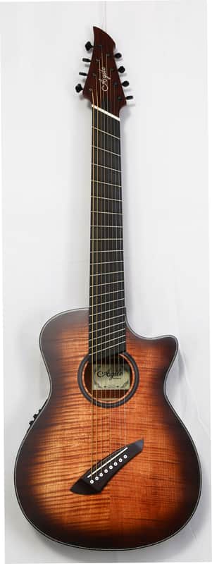 Agile 8 String MultiScale FanFret Acoustic Guitar Renaissance 82730 EQ TE Flame 8 String Acoustic image 1