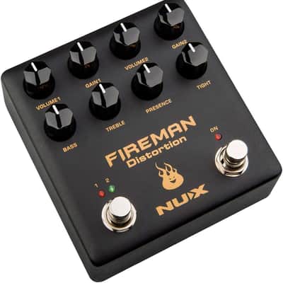 NUX Verdugo Series Fireman Dual Channel Distortion Guitar Effect Pedal image 3