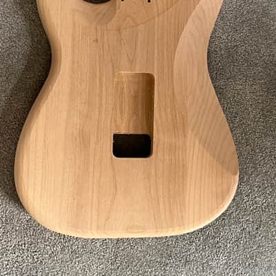 Fender American Ultra II Stratocaster guitar body unfinished Floyd Rose image 5
