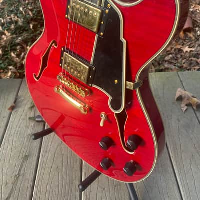 D'Angelico Excel DC Double Cutaway 2025 - Trans Cherry image 3