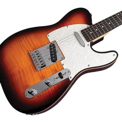 Michael Kelly 1953 Caramel Burst Electric Guitar Quad Boutique Mod; Ebony Fretboard image 5