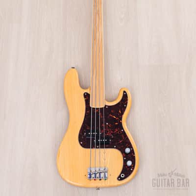 1970s Fernandes Burny Bass FPB-70FL Fretless Maple Board Vintage P Bass, 1 1/2" Nut, Japan image 2