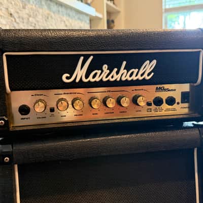 Marshall MG15MSII 15-Watt Micro Stack – Head + Two 1x10 Speaker Cabinets – Made in Korea - Black image 4