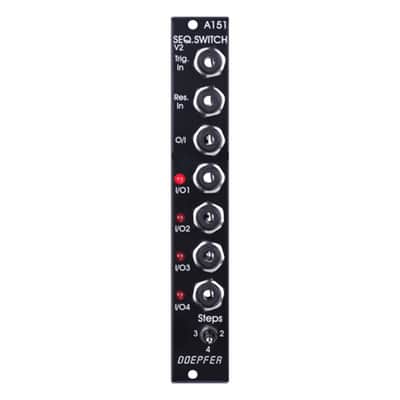 Doepfer A-151V Quad Sequential Switch Eurorack Module (Vintage Black) image 1