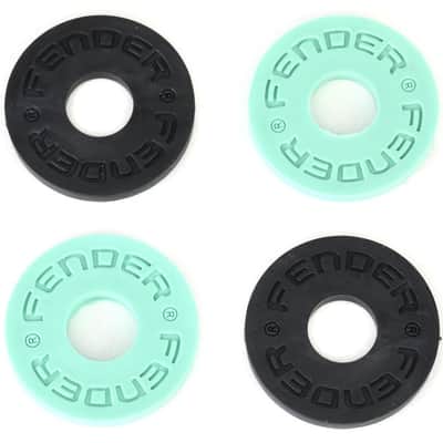 Immagine Fender Strap Blocks Strap Locking System (set of 4) - Black / Surf Green - 2