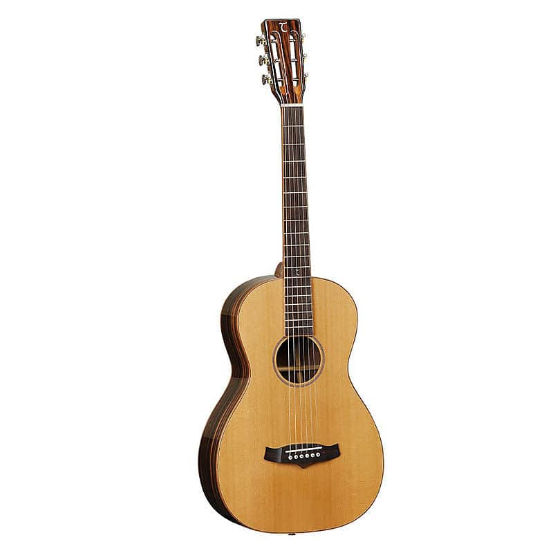 Tanglewood TWJ-P-E Java Solid Cedar/Amara/Spalted Mango Parlor with Electronics image 1