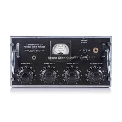Gates Dynamote 3 Channel Tube Preamp Mic Microphone Pre Rare Vintage Mixer image 1
