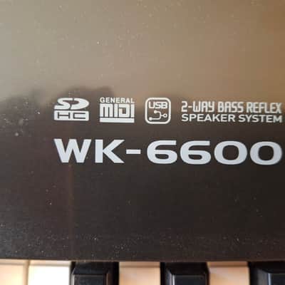 Casio WK-6600 76-Key Portable Workstation Keyboard 2010s - Black image 7
