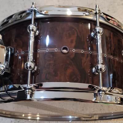 🥁 Tama STAR Reserve TBWS1465S-GCSVol. 3 Walnut/Bubinga Snare Drum – 14x6.5 – Gloss Claro Walnut. Pristine Demo Condition image 3