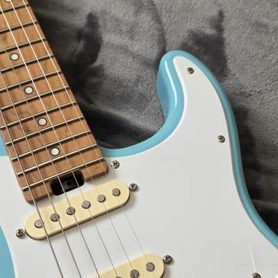 2021 Jackson MJ Series Misha Mansoor Signature So-Cal 2PT Electric Guitar - Daphne Blue + Jackson Case image 9