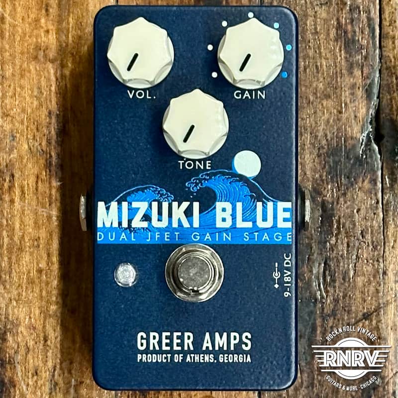 Greer Mizuki Blue JFET Gain Stage Pedal image 1
