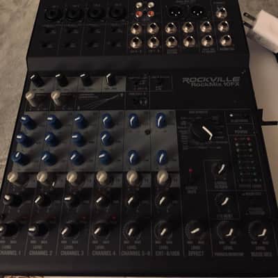 Rockville ROCKMIX 10FX 10 Chan Mixer USB Computer Recording Interface+Effects image 2