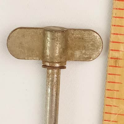 Ludwig 13 1/4" 12-24tpi Bass-Drum Thumb-Tension T-Rod/Screw Vintage Nickel Snare image 2
