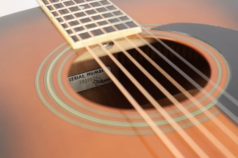 Takamine T-F1/BS Sunburst Acoustic Guitar w/ Case *Japanese | Reverb